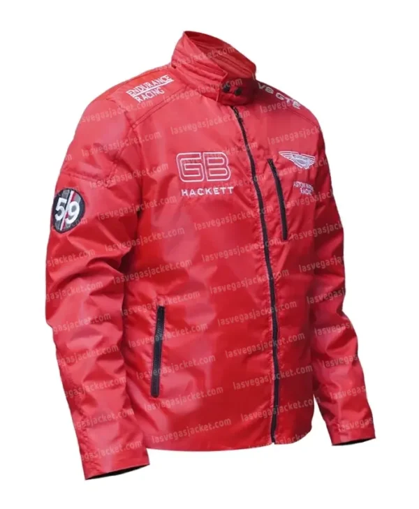 GB Hacket Astin Martin F1 Racing Red Jacket - Image 2