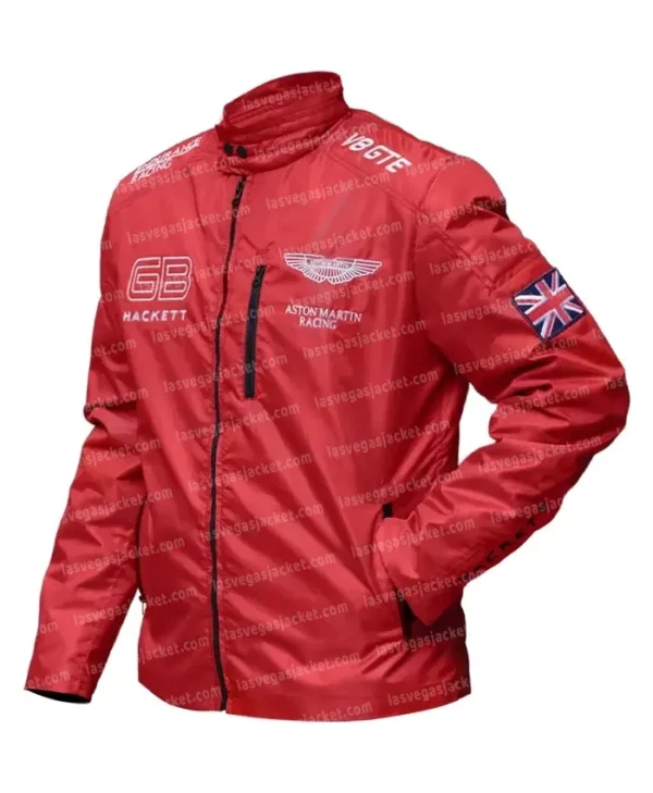 GB Hacket Astin Martin F1 Racing Red Jacket