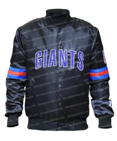 80’s New York Giants Black Bomber Satin Jacket