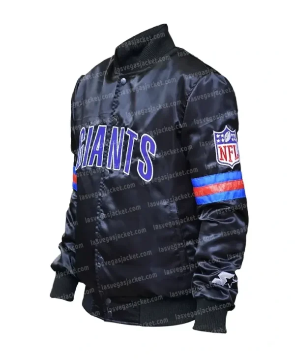 80’s New York Giants Black Bomber Satin Jacket