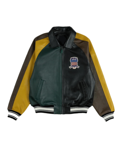 Patta X Avirex Leather Varsity Jacket