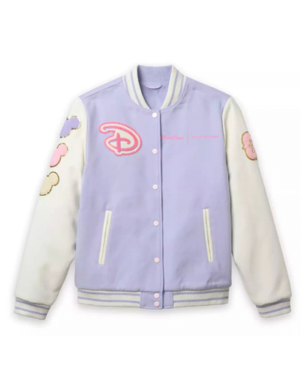 Add magic to your style with the Walt Disney World Stoney Clover Logo Varsity Jacket, featuring playful patches and cozy vibes for every Disney fan.