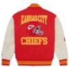 cheifs OVO X NFL Full-Snap Varsity Jacket