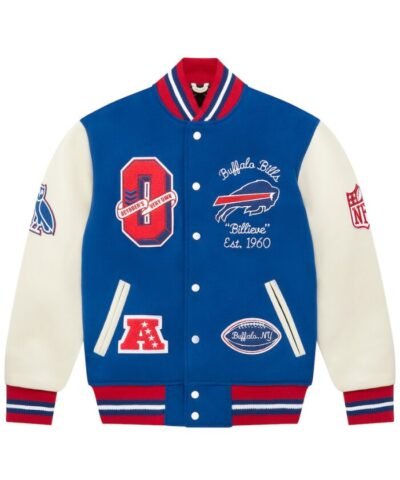 Bills OVO X NFL Full-Snap Varsity Jacket