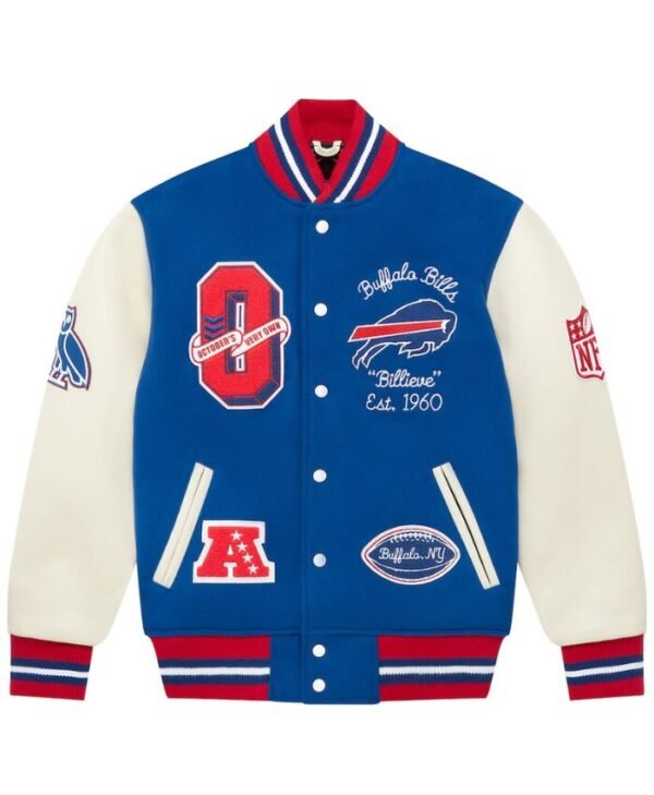 Bills OVO X NFL Full-Snap Varsity Jacket