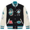 Dolphine OVO X NFL Full-Snap Varsity Jacket