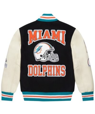 Dolphine OVO X NFL Full-Snap Varsity Jacket