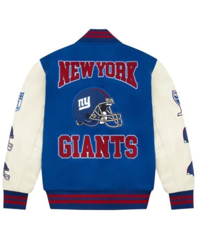 Giants OVO X NFL Full-Snap Varsity Jacket