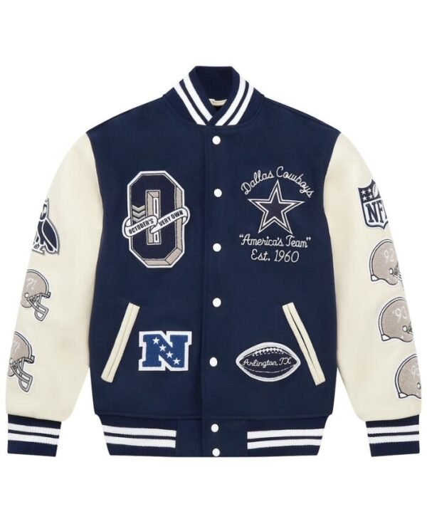 Cowboy OVO X NFL Full-Snap Varsity Jacket