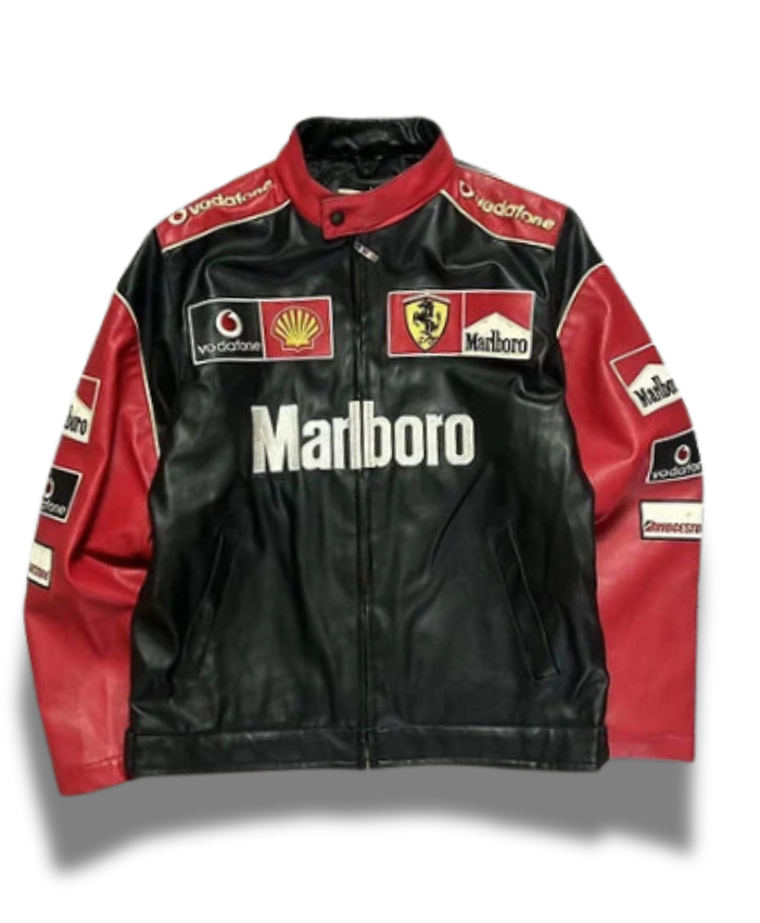 Marlboro Ferrari Vintage 90s Leather Jacket