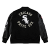 Chicago White Sox Black Out Vintage Logo Varsity Jacket