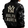 Polo Ralph Lauren Yankees Black Leather Jacket