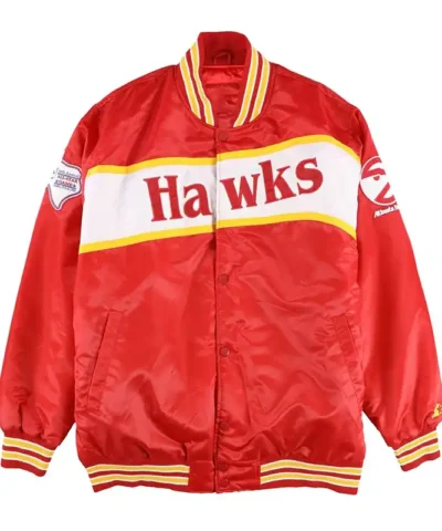 All star game atlanta hawks red jacket
