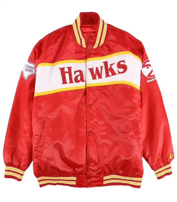 All star game atlanta hawks red jacket