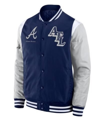 Elements Elite Atlanta Braves Navy Jacket