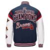 Atlanta Braves Home Team Commemorative Navy/White Jacket