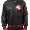 atlanta hawks black leather jacket scaled