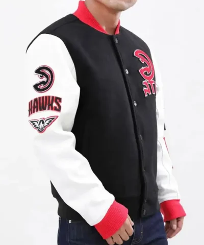 atlanta hawks letterman varsity jacket