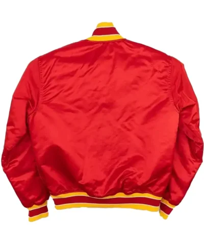 Atlanta hawks vintage red bomber jacket