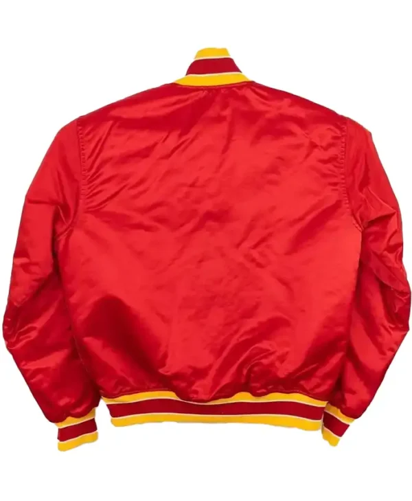 Atlanta hawks vintage red bomber jacket