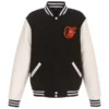 Baltimore Orioles Varsity White and Black Jacket
