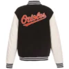 Baltimore Orioles Varsity White and Black Jacket