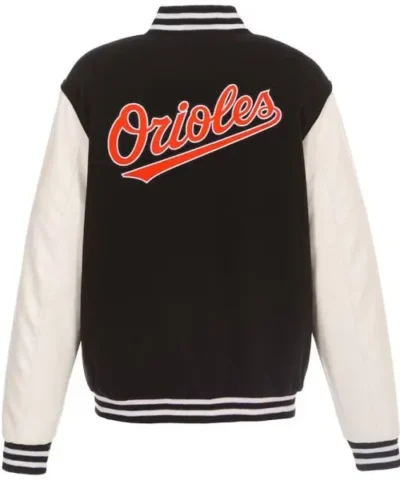 Baltimore Orioles Varsity White and Black Jacket