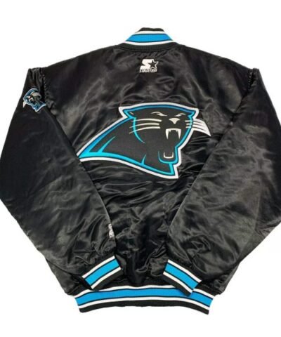black-carolina-panthers-satin-jacket