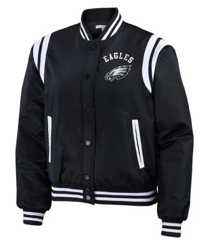 black-full-zip-philadelphia-eagles-bomber-jacket