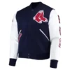 Boston Red Sox Navy and White Letterman Jacket
