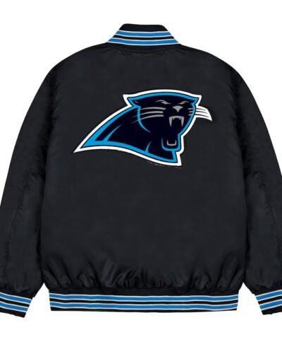 carolina-panthers-bomber-black-satin-jacket