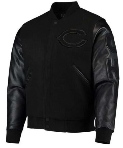 chicago-bears-black-varsity-jacket