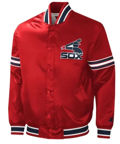 chicago-white-sox-slider-red-satin-jacket