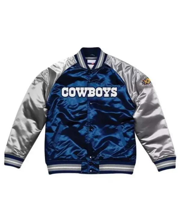 dallas-cowboys-navy-blue-and-silver-satin-jacket