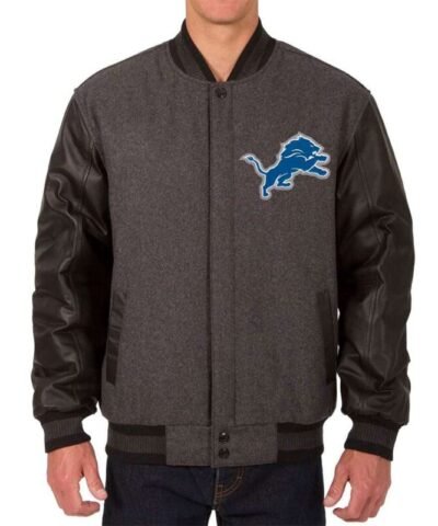detroit-lions-black-and-charcoal-varsity-jacket