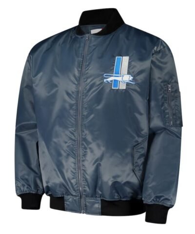 detroit-lions-charcoal-bomber-jacket