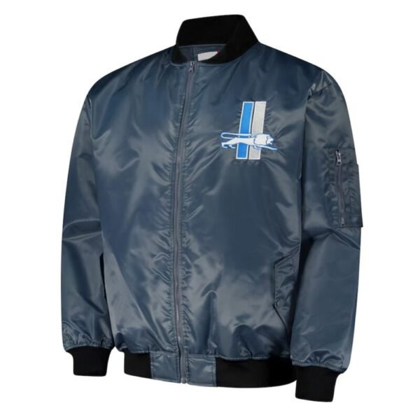 detroit-lions-charcoal-bomber-jacket
