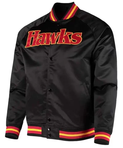 hardwood classics atlanta hawks black jacket