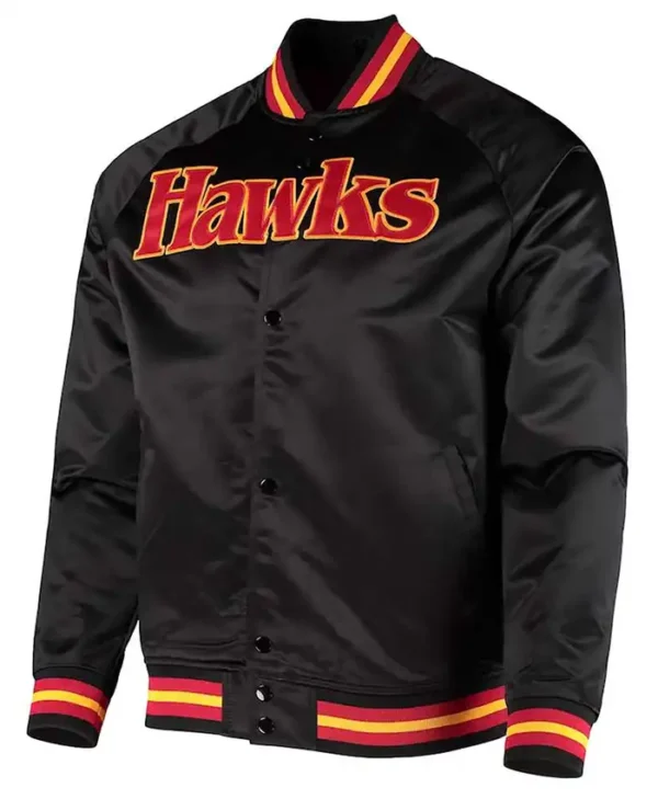 hardwood classics atlanta hawks black jacket