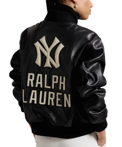 Yankees Black Leather Jacket