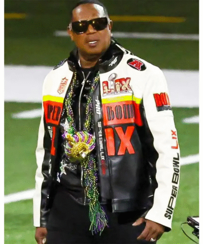 Master P Super Bowl LIX Pregame Leather Jacket