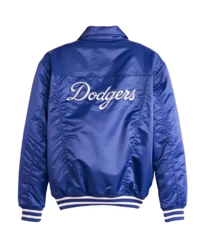 LA Dodgers Royal Silver Tab Trucker Jacket