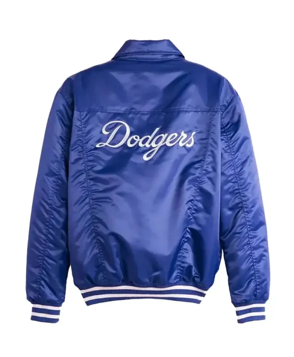 LA Dodgers Royal Silver Tab Trucker Jacket