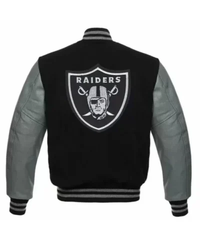 las-vegas-raiders-black-and-gray-varsity-jacket