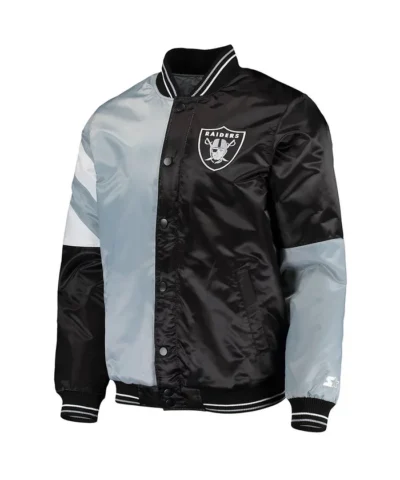 las-vegas-raiders-leader-black-silver-jacket