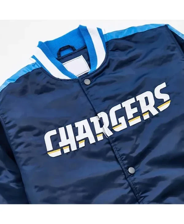 los-angeles-chargers-striped-navy-varsity-satin-jacket