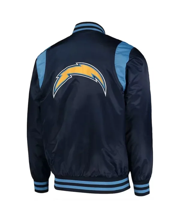 Los Angeles Chargers The Prime Navy Satin Jacket - Image 2