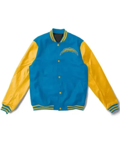 los-angeles-chargers-varsity-light-blue-and-gold-jacket