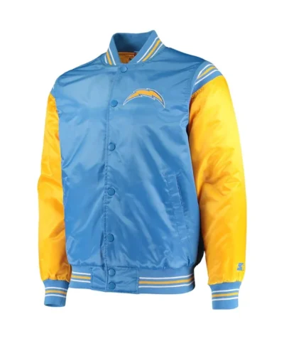 los-angeles-chargers-varsity-light-blue-and-gold-satin-jacket