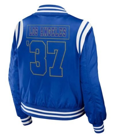 los-angeles-rams-royal-bomber-full-zip-jacket